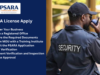 PSARA License Apply support.