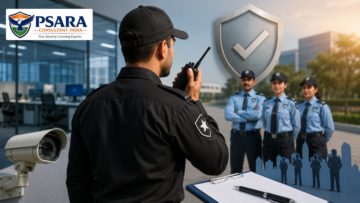 Licensed security guard with professional security team.