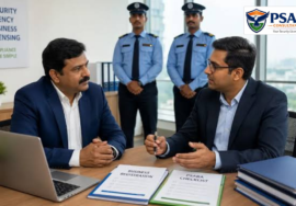 PSARA consultant india assisting with private security agency registration.
